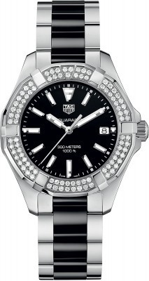 AAA Replica Tag Heuer Aquaracer Quartz 35mm Ladies Watch way131e.ba0913